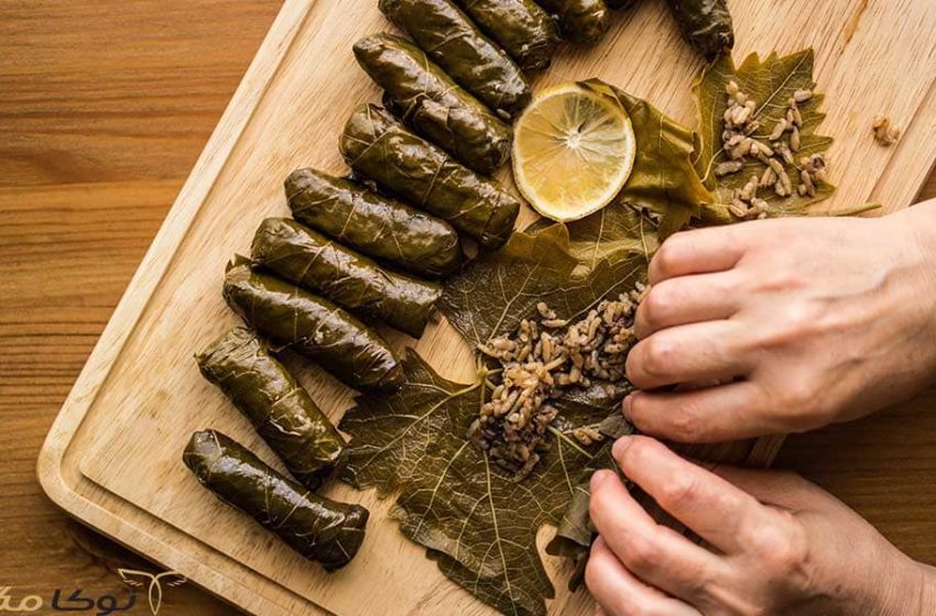 طرز تهیه دلمه برگ بو