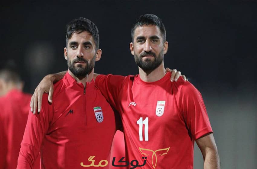مهرداد محمدی کنار برادر دوقلو خود 