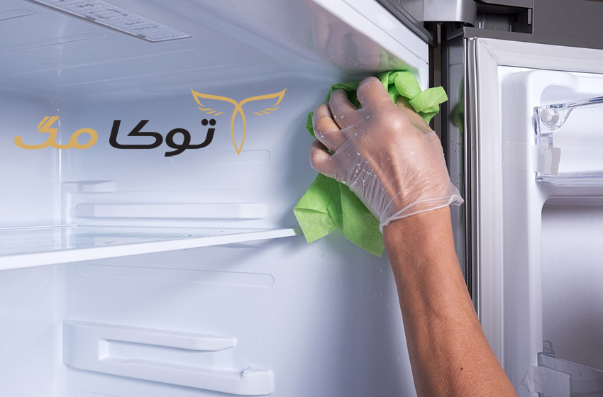 روش های تمیزکردن نوار درب یخچال