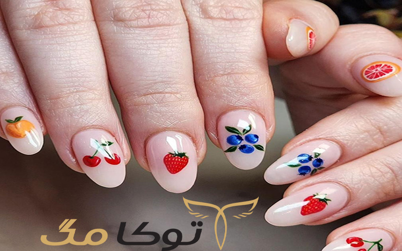 طرح های میوه ای برای طرح های ناخن بهاری