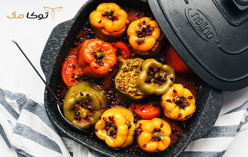 طرز تهیه دلمه فلفل دلمه ای