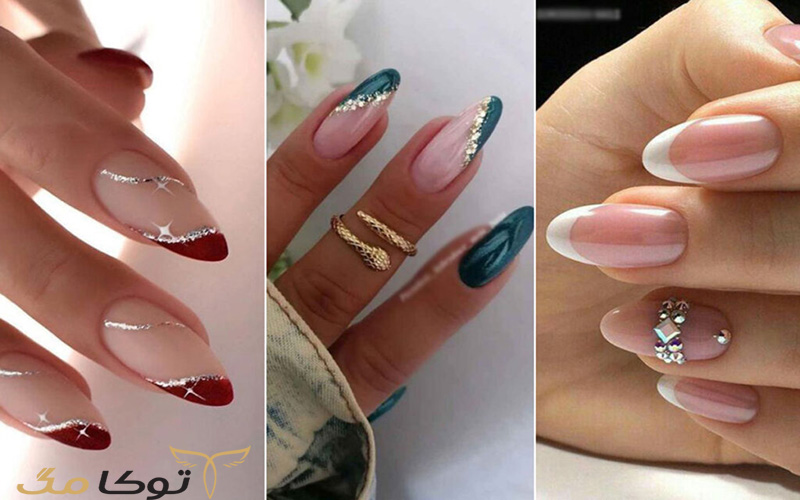 فرنچ ناخن برای طرح های جذاب ناخن مناسب زمستان
