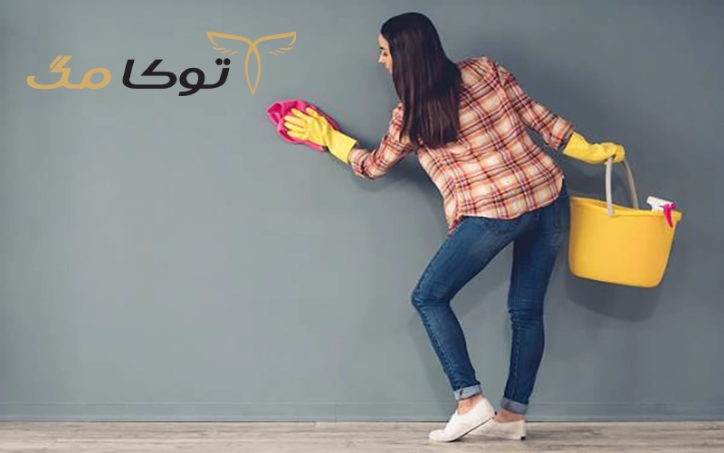 روش تمیز کردن دیوار رنگ روغنی