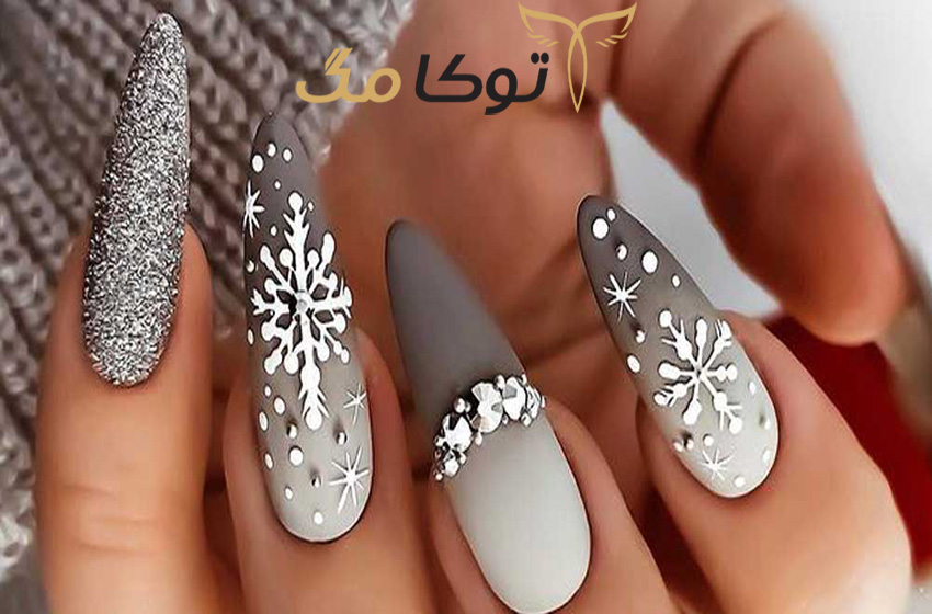 طرح های جذاب ناخن مناسب زمستان