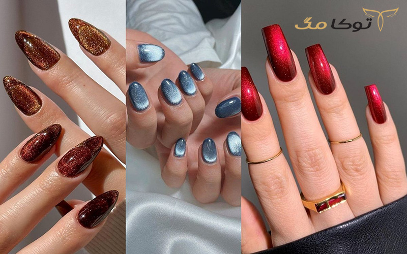 طراحی ناخن مخملی پاییز