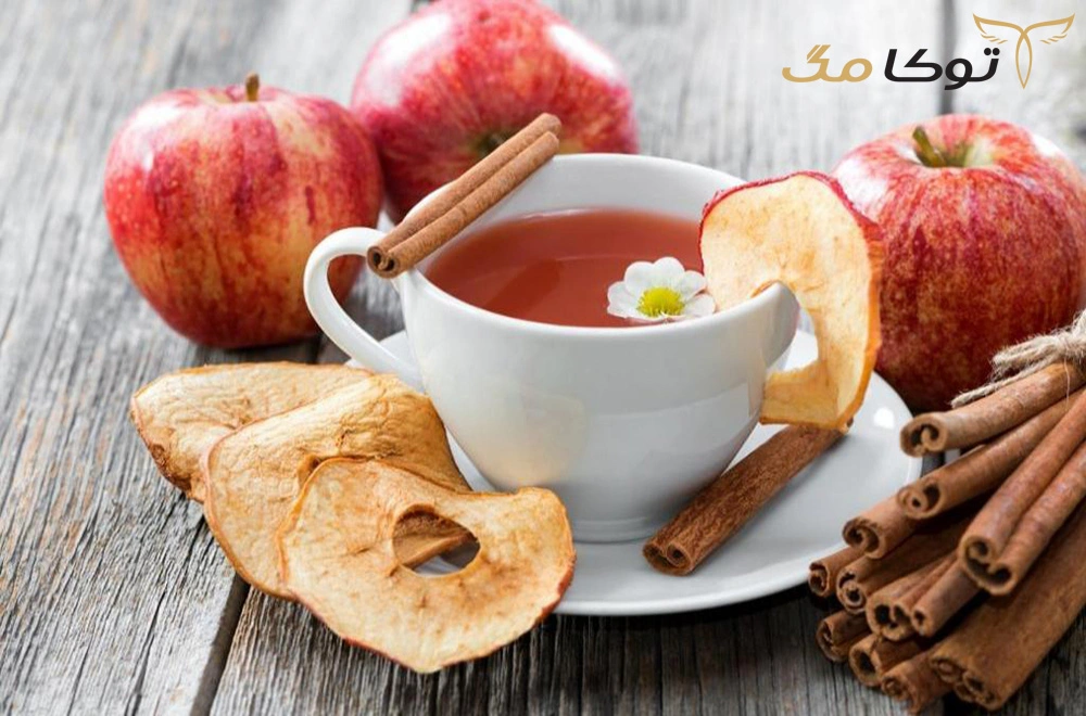 دمنوش سیب و دارچین