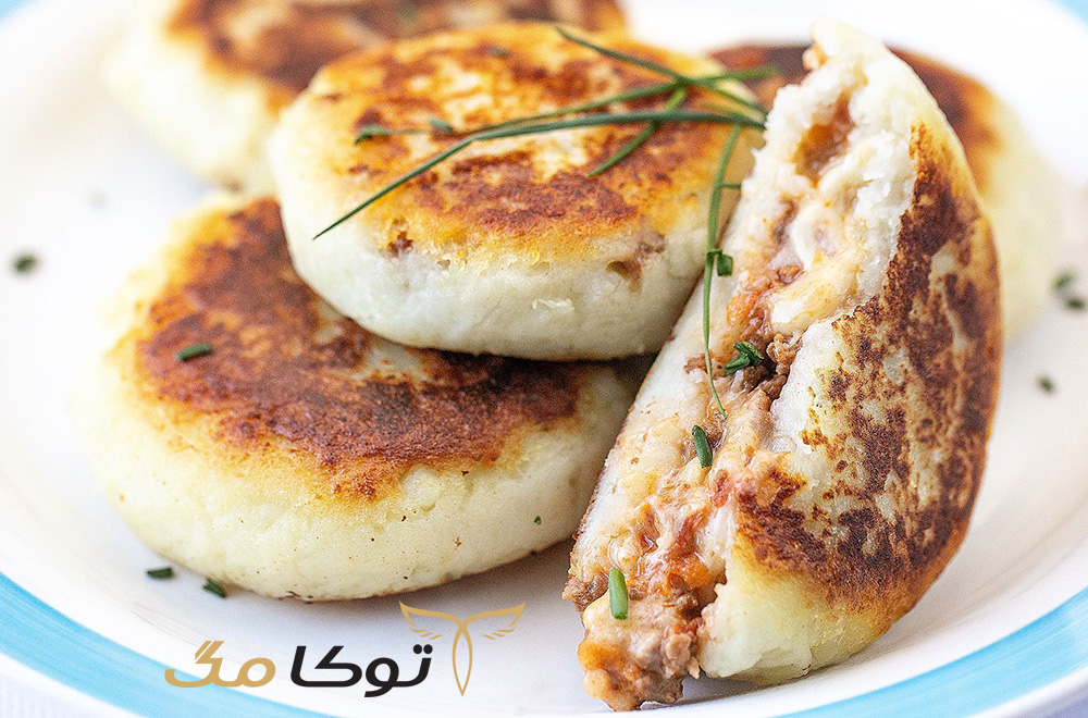 طرز تهیه کوکوی سیب زمینی شکم پر