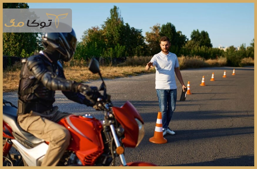 تست رانندگی موتورسیکلت