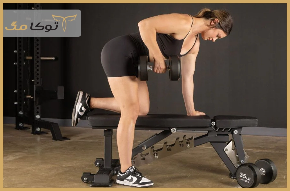 پارو دمبل Dumbbell Row