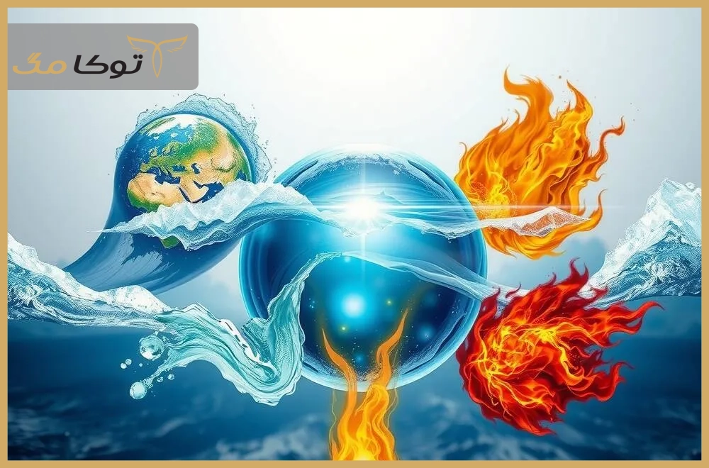 عناصر چهارگانه و تاثیر آنها بر عشق
