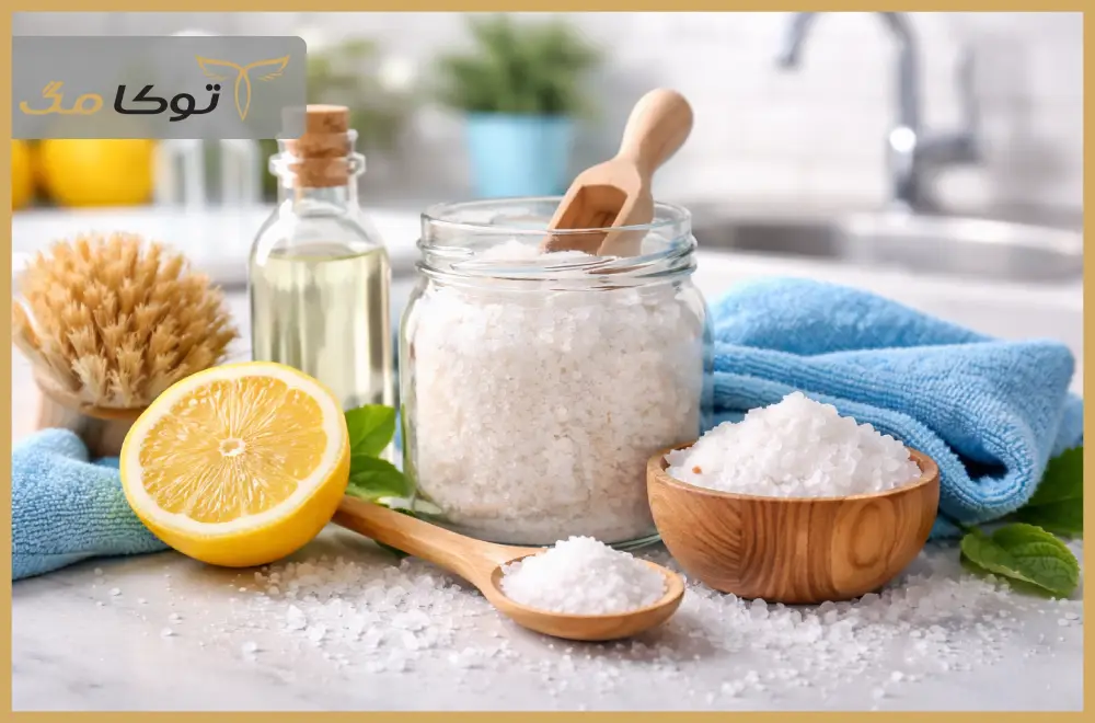 تمیز کردن خانه با نمک
