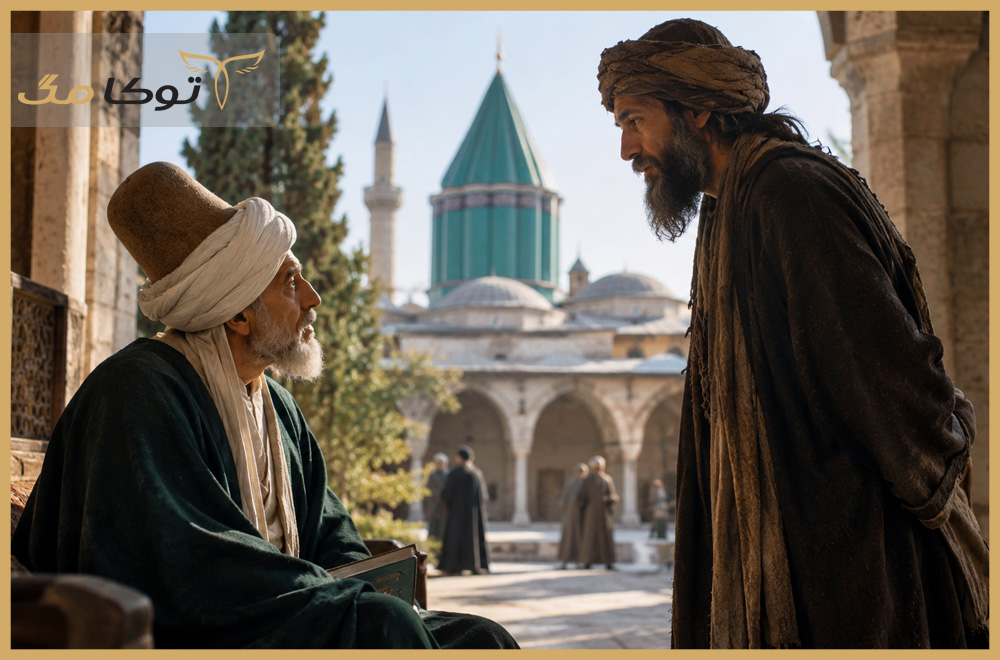 آشنایی مولانا با شمس تبریزی