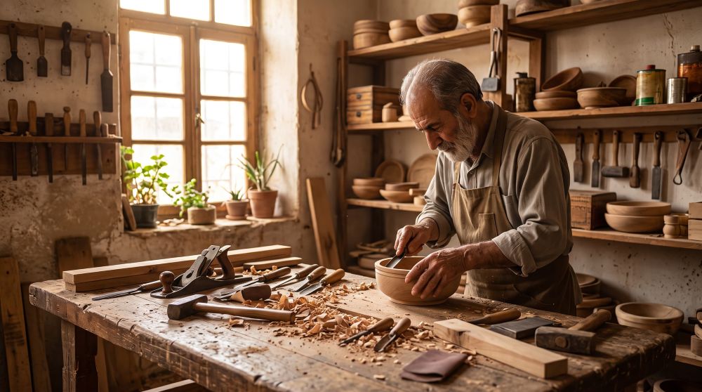 ظروف چوبی صنایع دستی